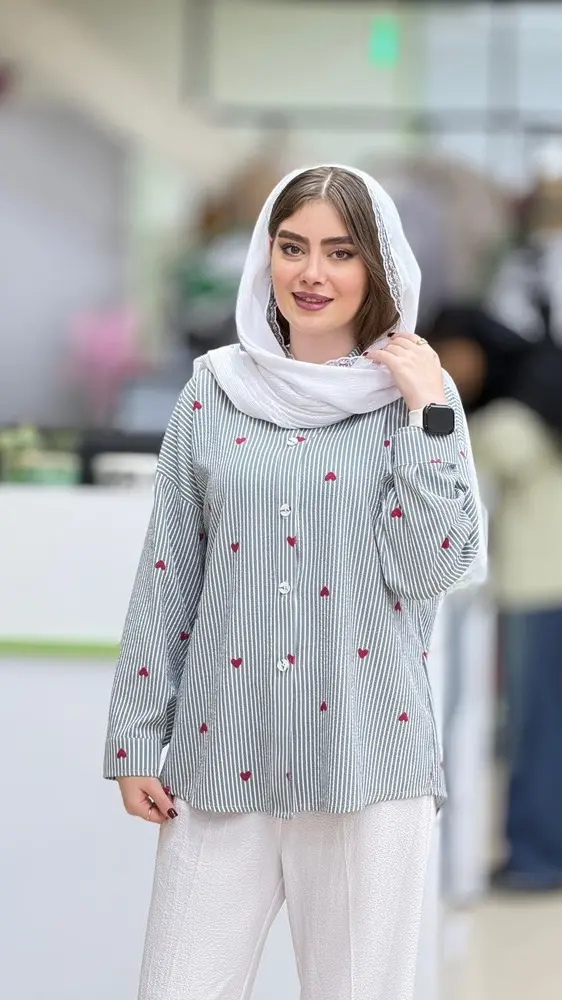 شومیز قلبی ینزی